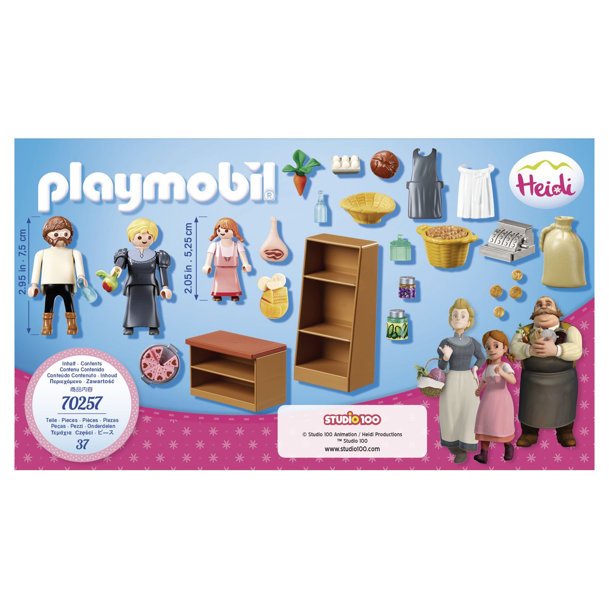 Voir la diapositive 4 : PLAYMOBIL 70257 - Heidi - Epicerie de la famille Keller
