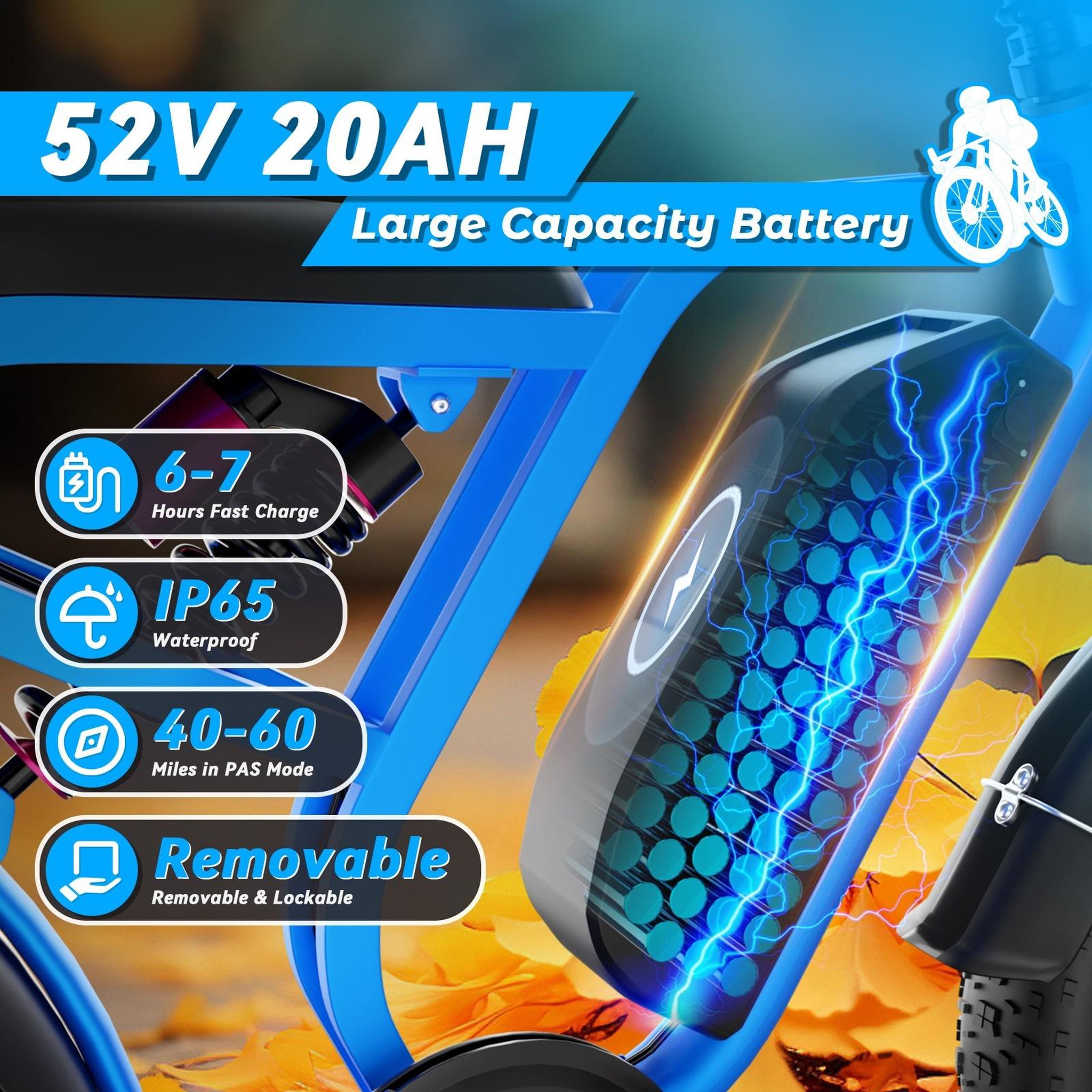 Voir la diapositive 6 : BLUVALL Vélo électrique bluvall su8 20  fat bike