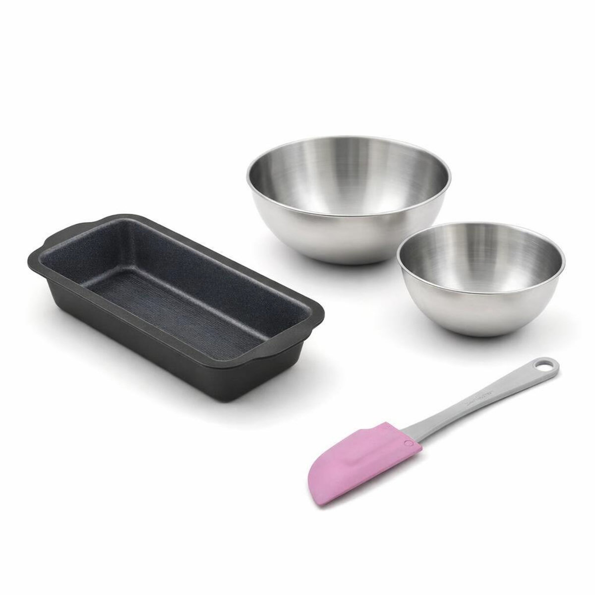 ZENKER Set de 4 ustensiles de pâtisserie moule à gâteaux bol et spatule Silicone fibre de verre Silicone fibre de verre Zenker  Silicone fibre de verre