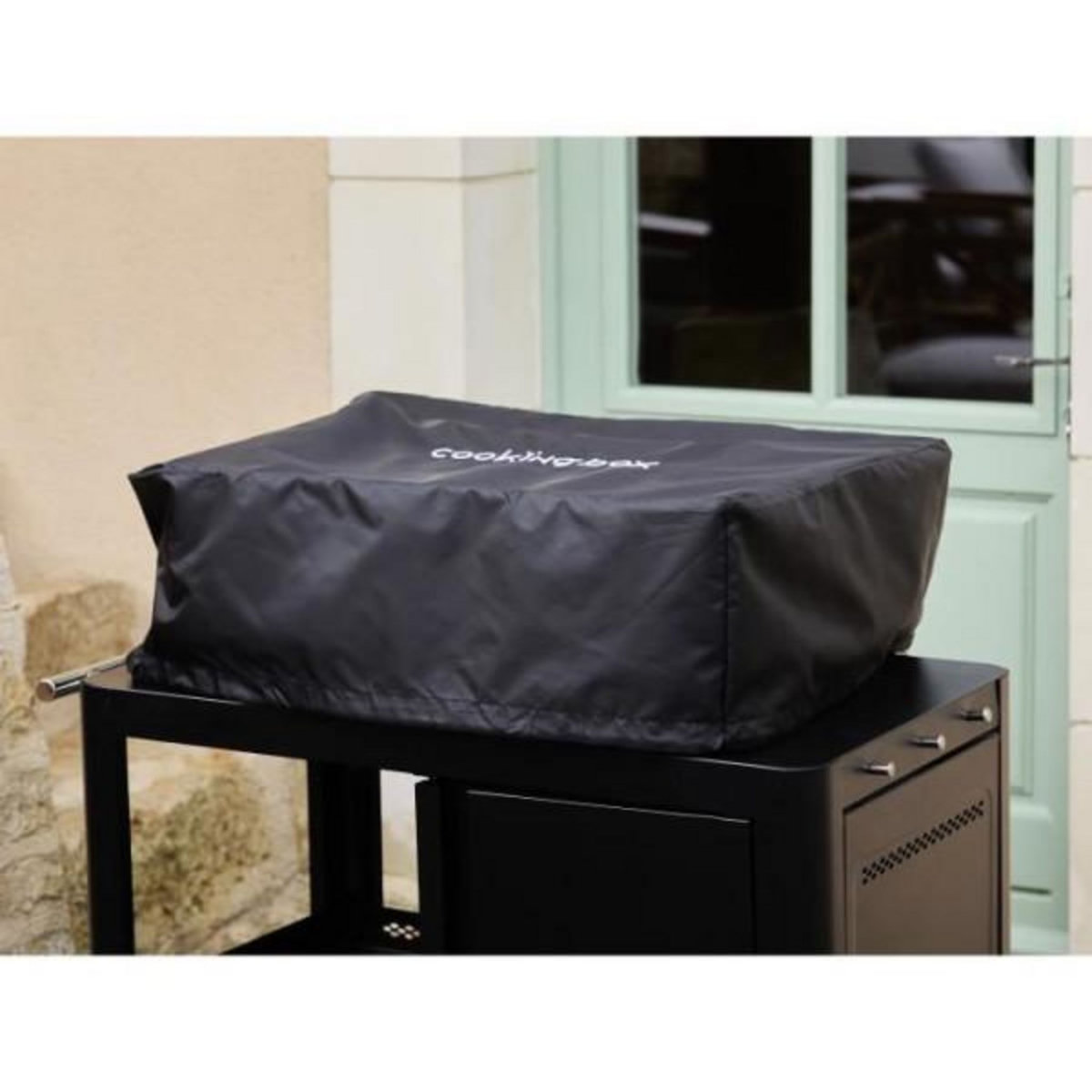 AAAAA Plancha a gaz - COOKING BOX - CUENCA - 3 feux avec housse - 65 X 50 X 23 cm - Noir