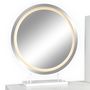 Voir la diapositive 6 : Paris Prix Coiffeuse Avec Miroir Lumineux  Essie  125cm Blanc & Or