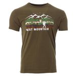 Best Mountain T shirt /Blanc Homme Best Mountain 2002. Coloris disponibles : Vert
