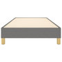 Voir la diapositive 5 : VIDAXL Cadre de lit sans matelas gris fonce 100x200 cm tissu