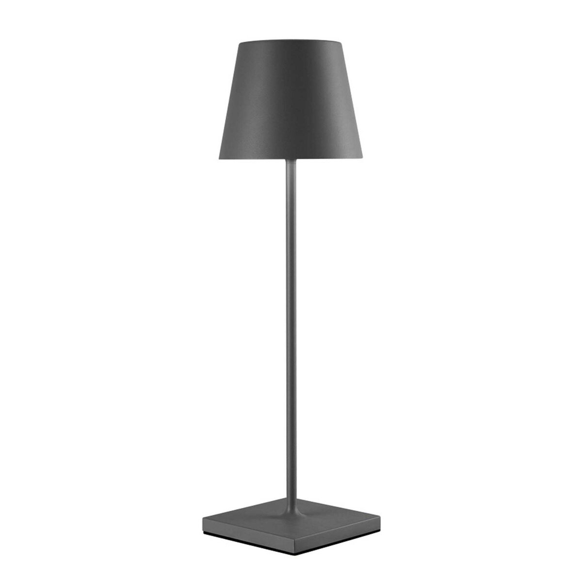 Lumisky Lampe de table sans fil LED KELLY ROCK Gris Métal H39CM