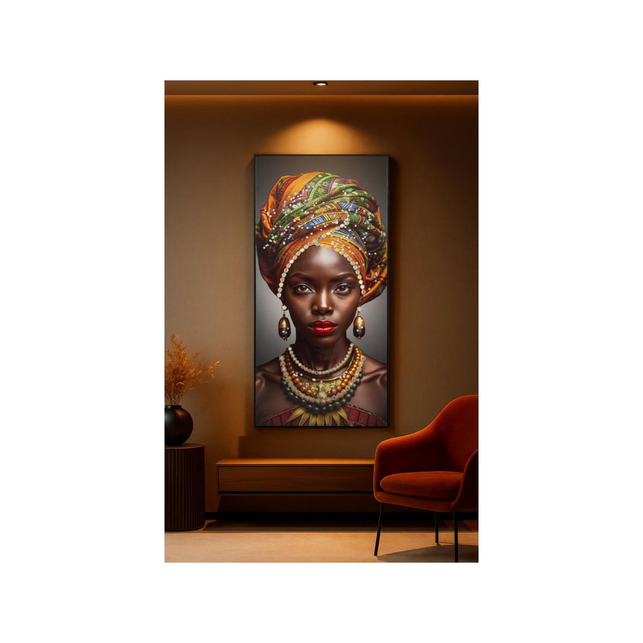 Voir la diapositive 5 : Paris Prix Tableau imprimé  maya i  60x120cm multicolore