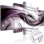 Paris Prix Tableau sur Verre Acrylique  Violet Glow. Coloris disponibles : Multicolore