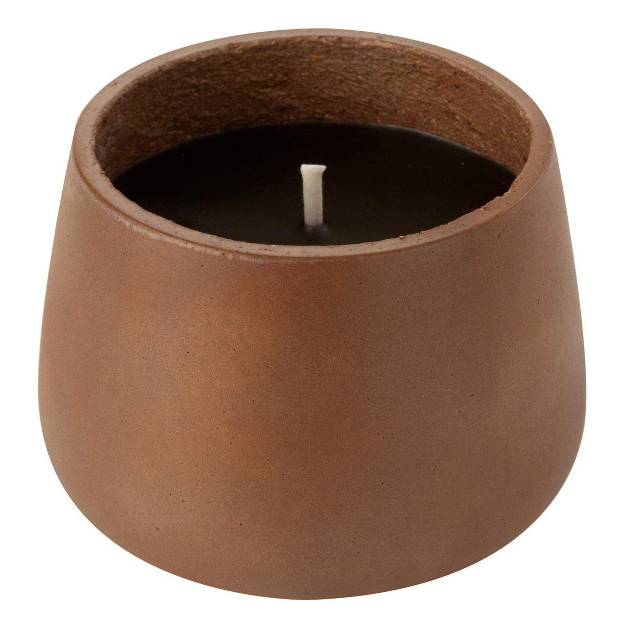 J-LINE Bougie extérieure ciment  brittney  13cm marron