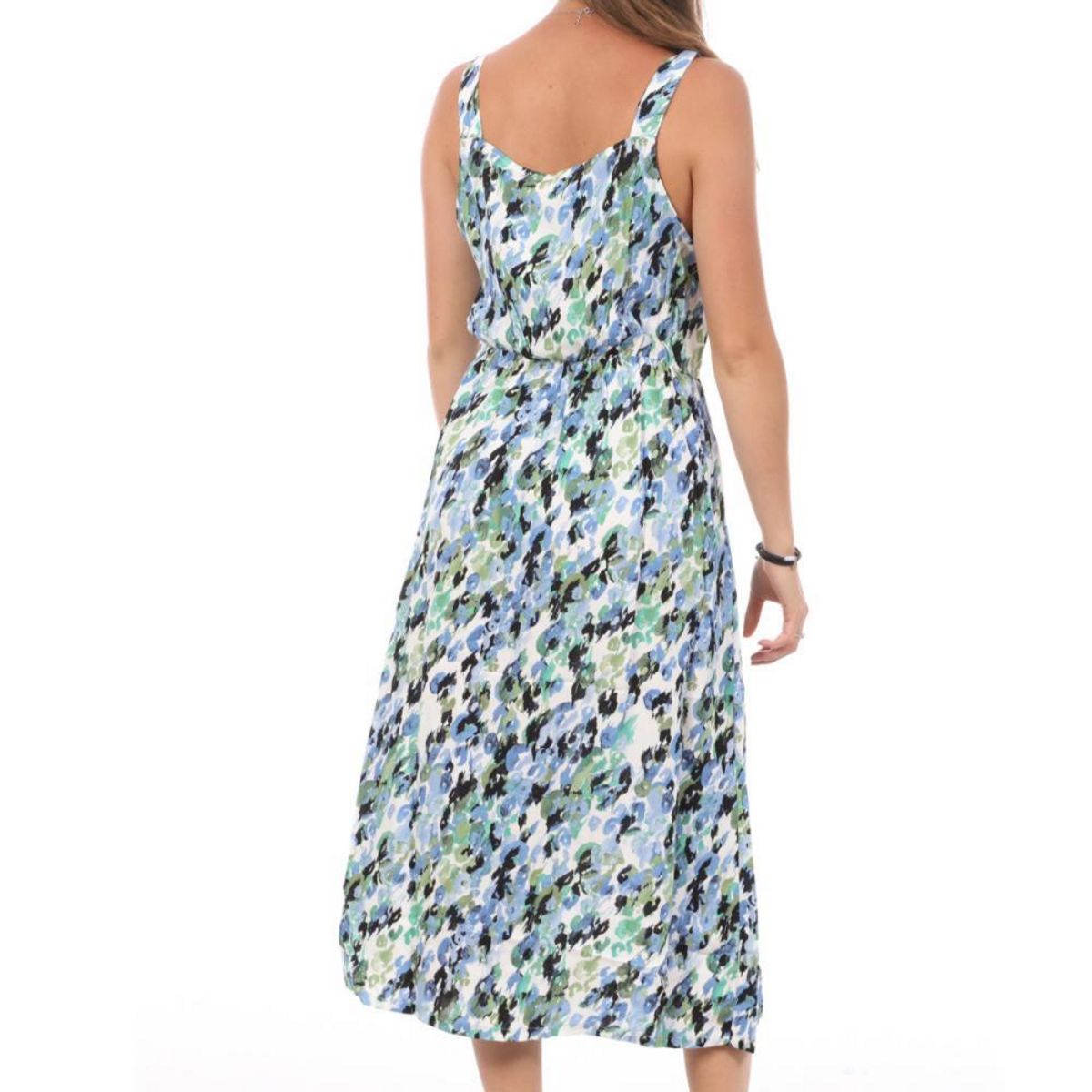 Vero Moda Robe Blanche/ à Motifs Femme Vero Moda Easy  trap