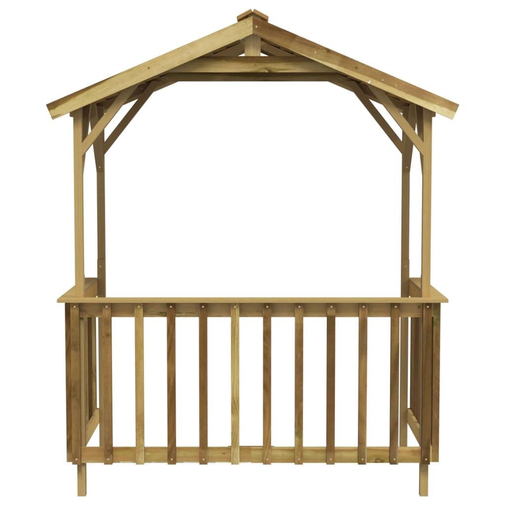 Voir la diapositive 5 : VIDAXL Abri de barbecue 163,5x93x210 cm Bois de pin impregne