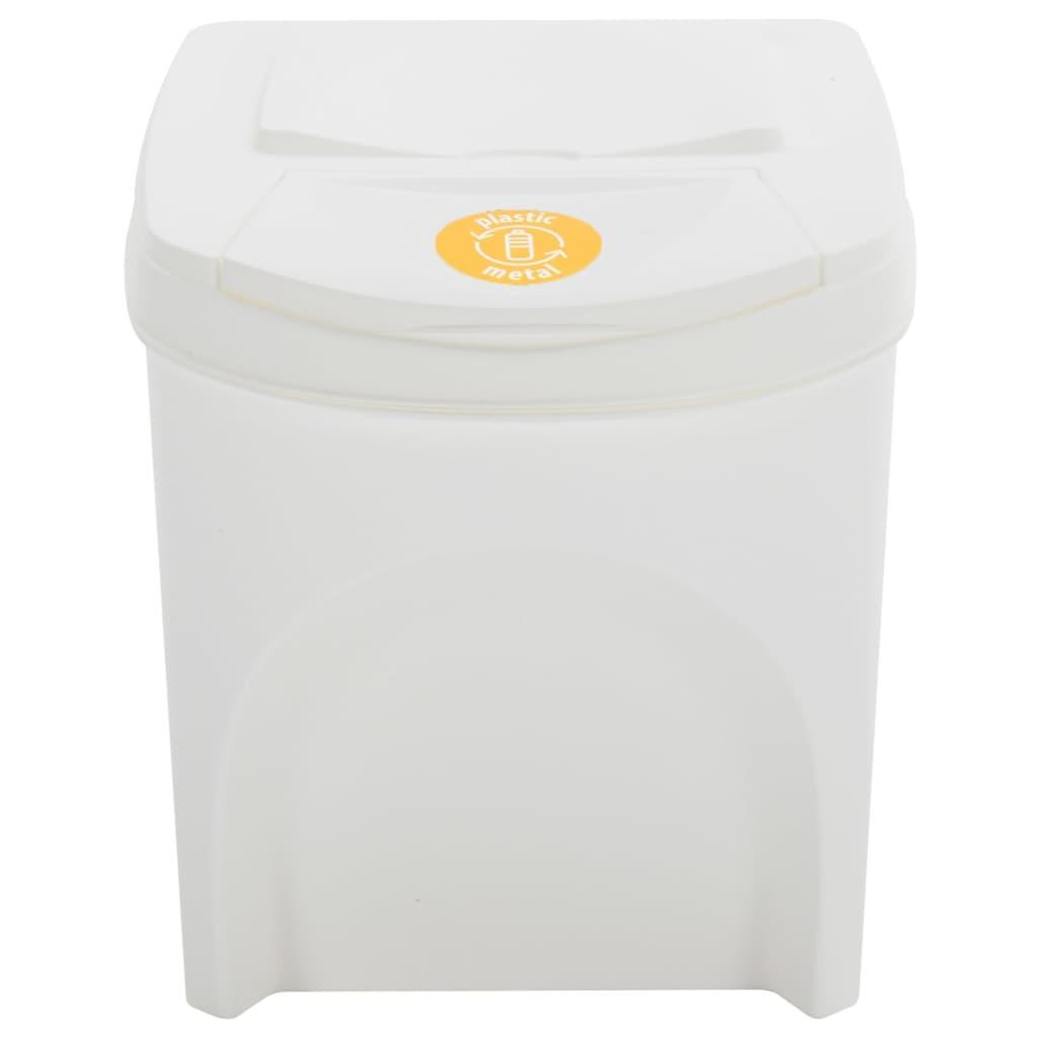 Voir la diapositive 5 : VIDAXL Poubelles a ordures empilables 4 pcs Blanc 100 L Polypropylene