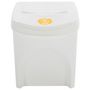 Voir la diapositive 5 : VIDAXL Poubelles a ordures empilables 4 pcs Blanc 100 L Polypropylene