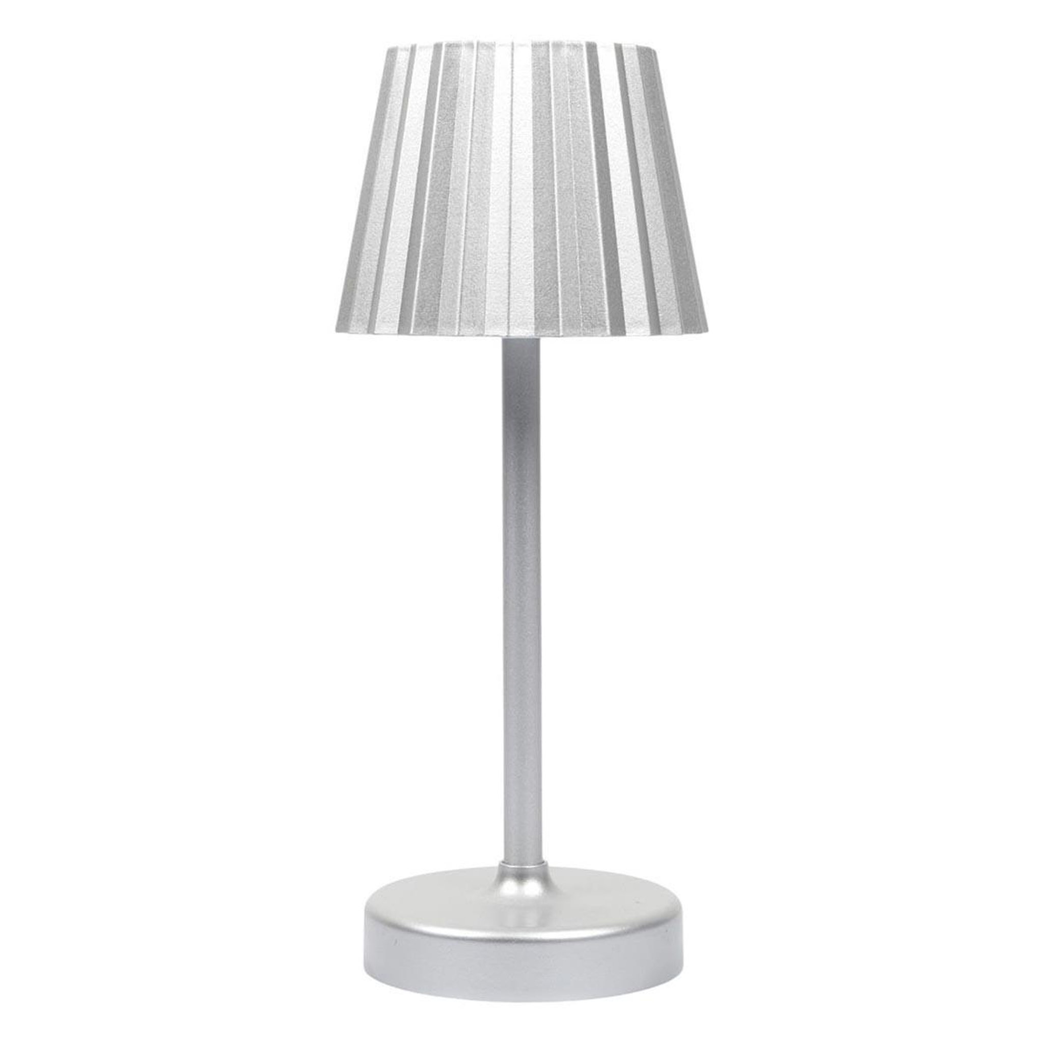 The Home Deco Factory Lampe à poser tactile à led  alana  26cm argent