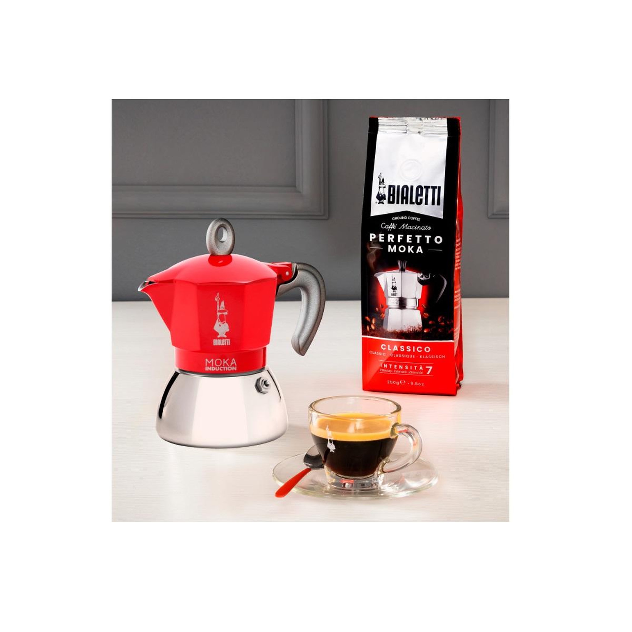 Voir la diapositive 3 : BIALETTI Cafetière italienne 2 tasses rouge - 6942