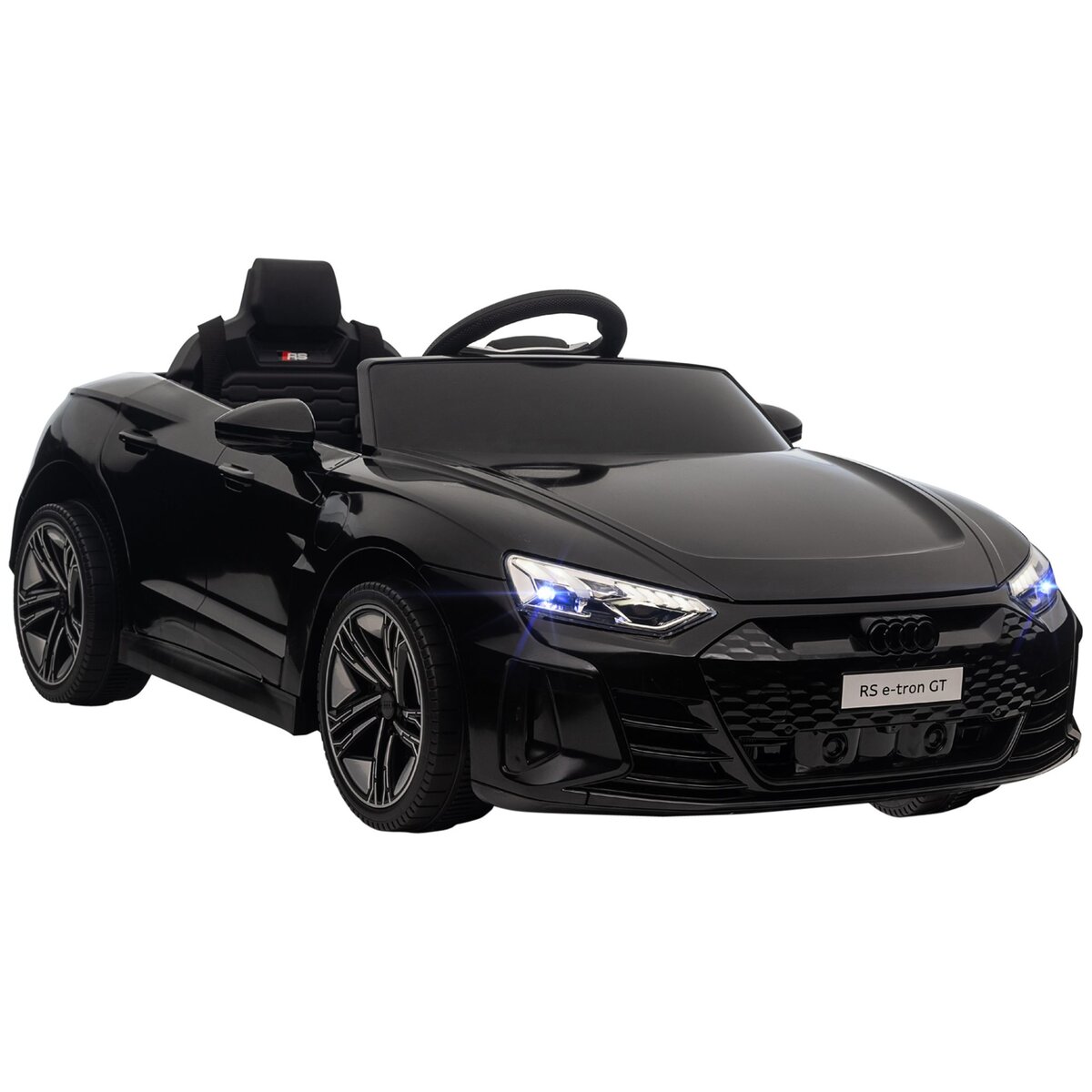 HOMCOM Véhicule électrique enfant Audi RS e-tron GT V. max. 5 Km/h télécommande effets sonores + lumineux noir
