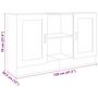 Voir la diapositive 6 : VIDAXL Buffet Gris beton 120x30,5x70 cm Bois d'ingenierie
