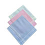 Voir la diapositive 1 : VANDERSICKEL Lot de 12 mouchoirs femme pastel 29x29 cm 100% coton