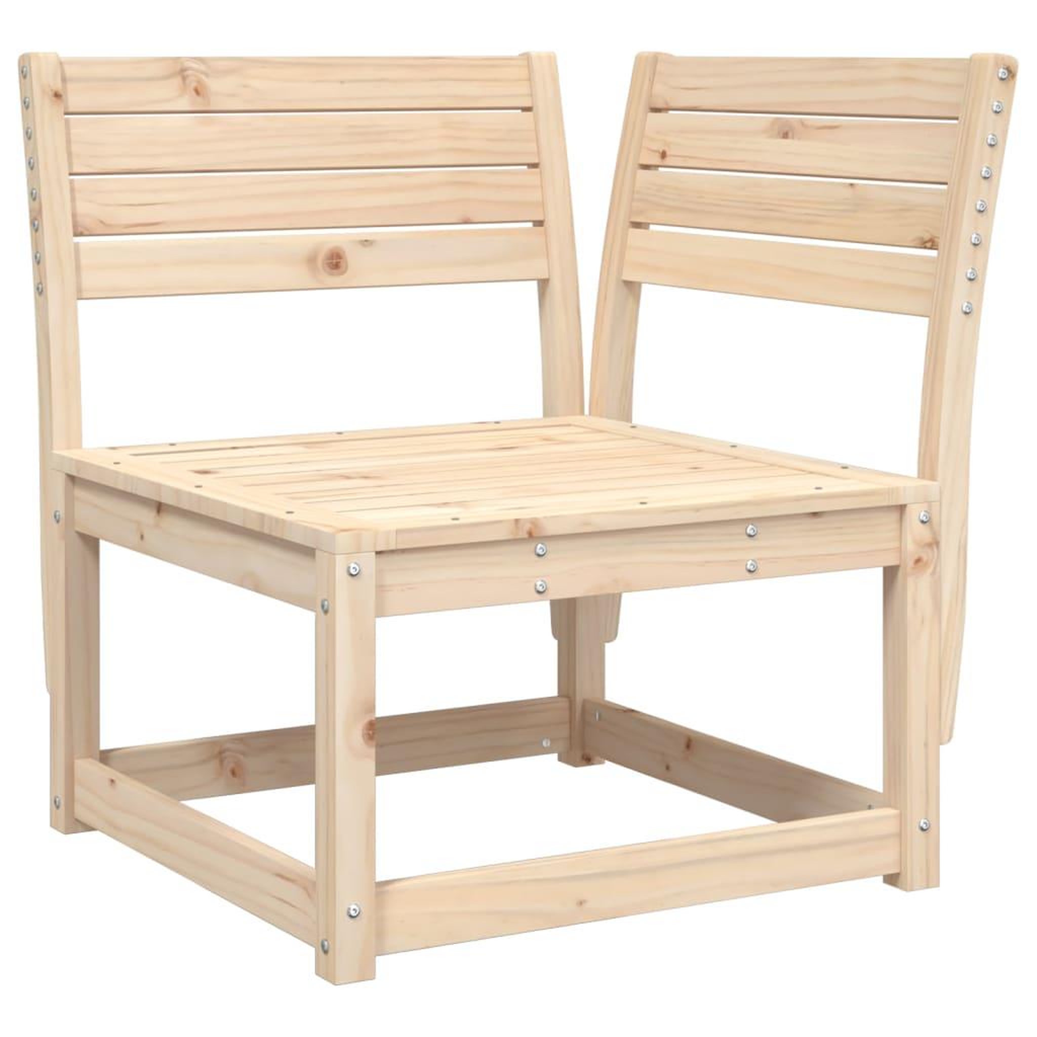 Voir la diapositive 2 : VIDAXL Canape d'angle de jardin 73x73x78cm bois pin massif