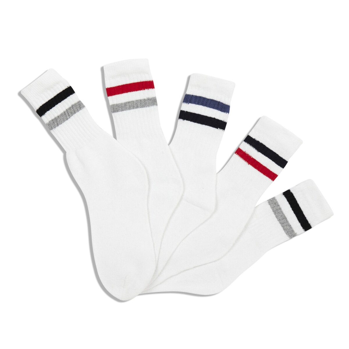 Lot de 5 paires de chaussettes de sport gar on pas cher Auchan