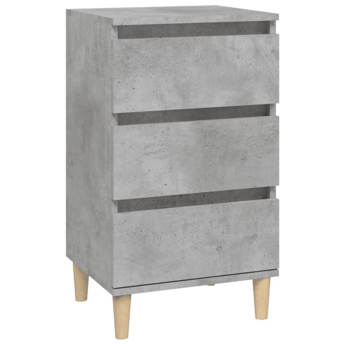 VIDAXL Table de chevet gris beton 40x35x70 cm bois d'ingenierie