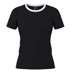 Pieces T Shirt  Femme Pieces May. Coloris disponibles : Noir