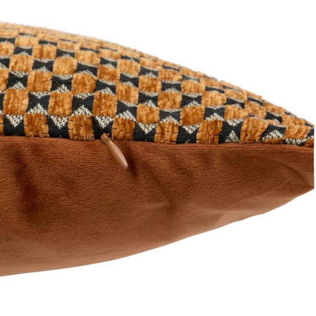 ATMOSPHERA Coussin Déco Jacquard  Zaika  30x50cm Caramel
