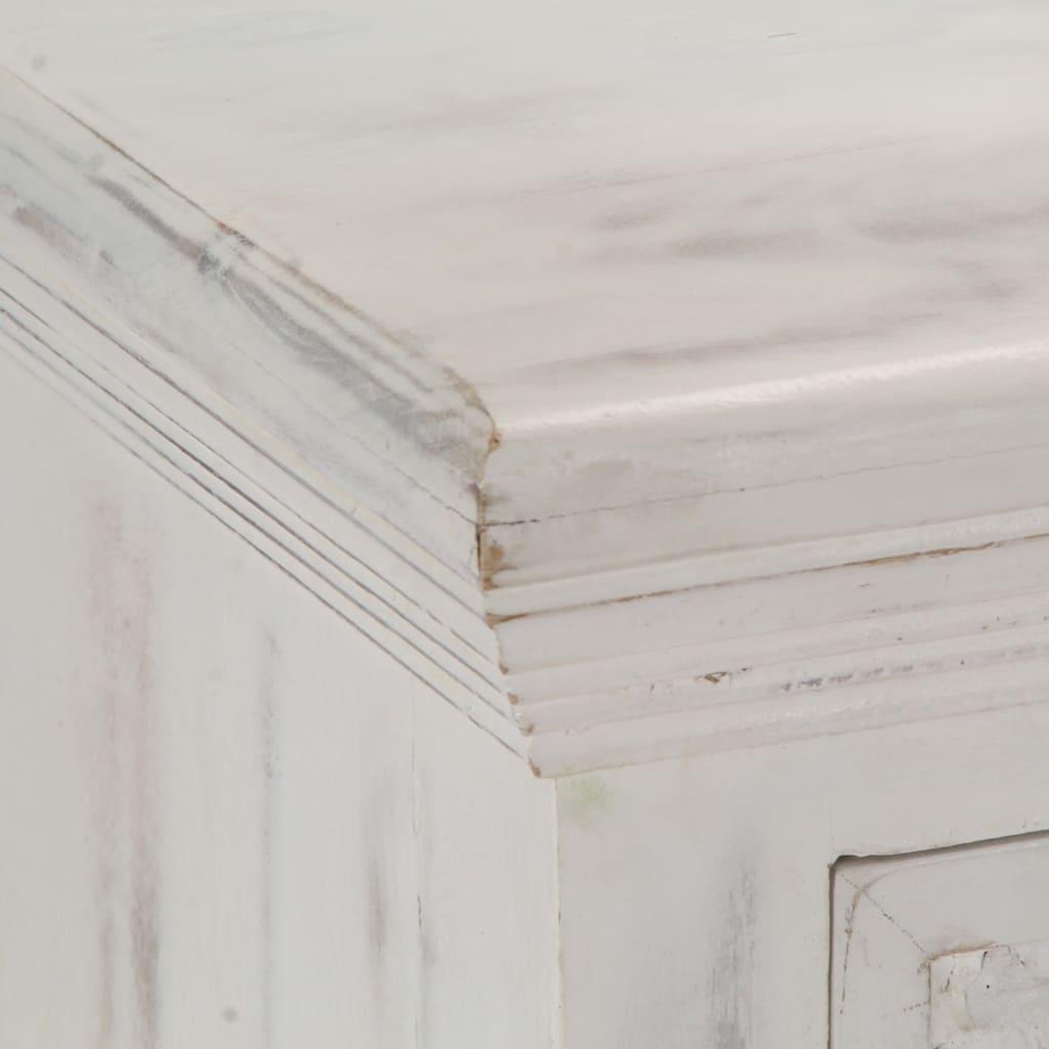 Voir la diapositive 5 : VIDAXL Buffet Blanc 140x40x74 cm Bois de manguier massif