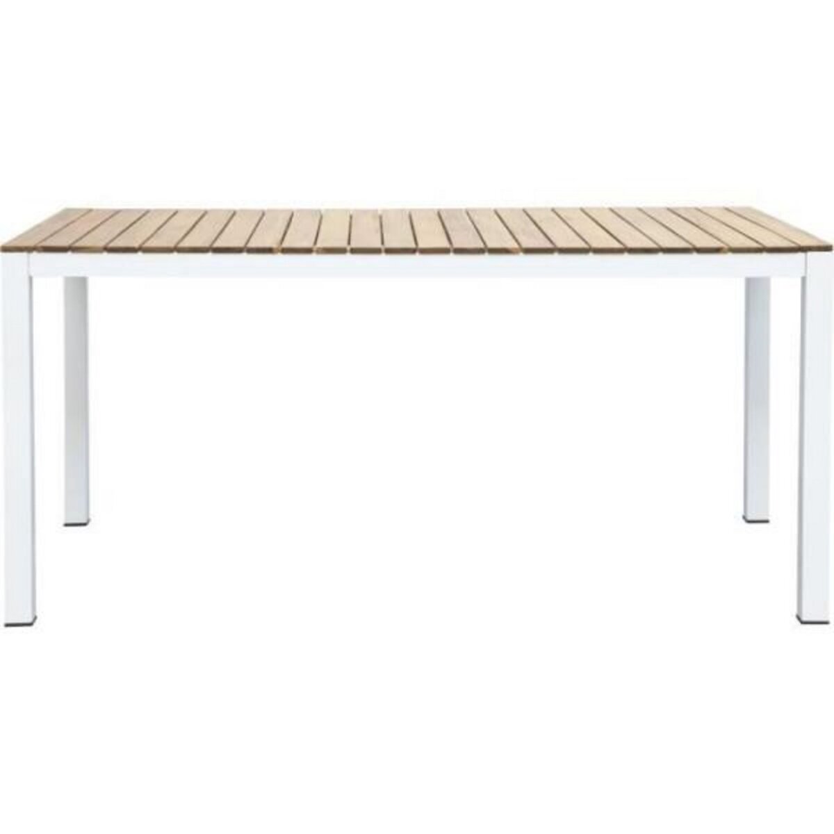 MARKET24 Table de jardin rectangulaire en bois d'Acacia - 6 personnes - l160 x P90 x H75 cm - NAREL