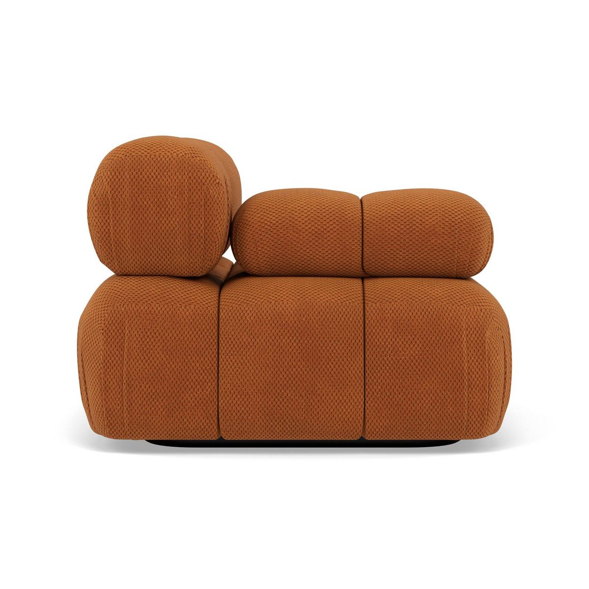 LISA DESIGN Ruby - module d'assise gauche en velours texturé