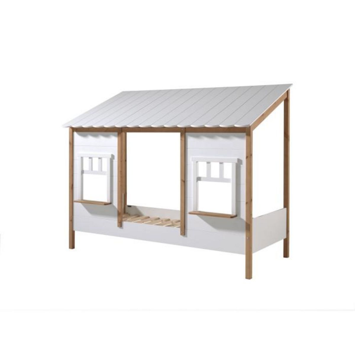 Paris Prix Pack - Lit Cabane Enfant & Tiroir  Housebed IV  90x200cm Blanc