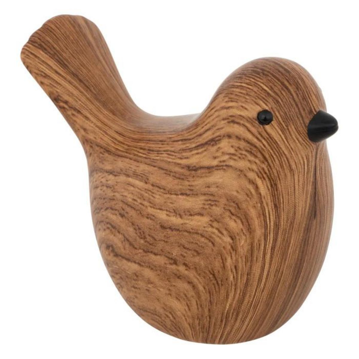 ATMOSPHERA Lot de 2 Oiseaux en Dolomite  Family Corner  14cm Marron