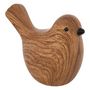 Voir la diapositive 2 : ATMOSPHERA Lot de 2 Oiseaux en Dolomite  Family Corner  14cm Marron