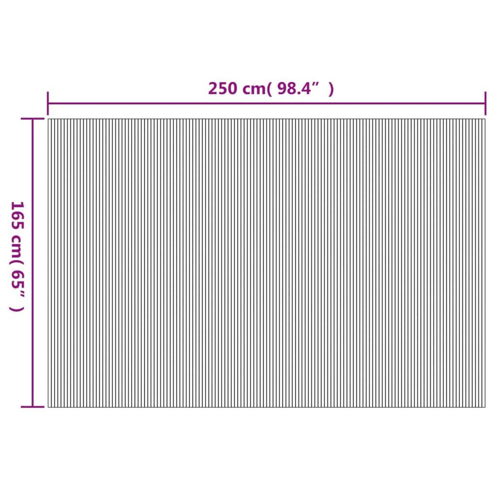 Voir la diapositive 6 : VIDAXL Cloison de separation marron 165x250 cm bambou