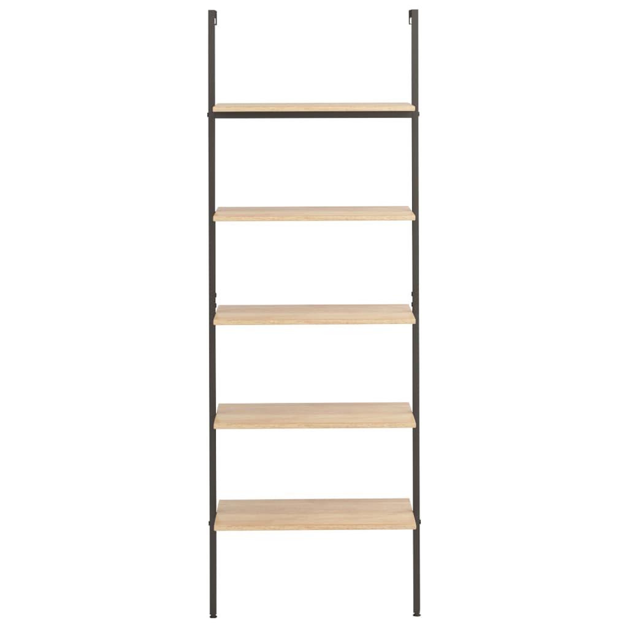 Voir la diapositive 3 : VIDAXL Etagere inclinee a 5 niveaux Marron clair et noir 64x35x185cm