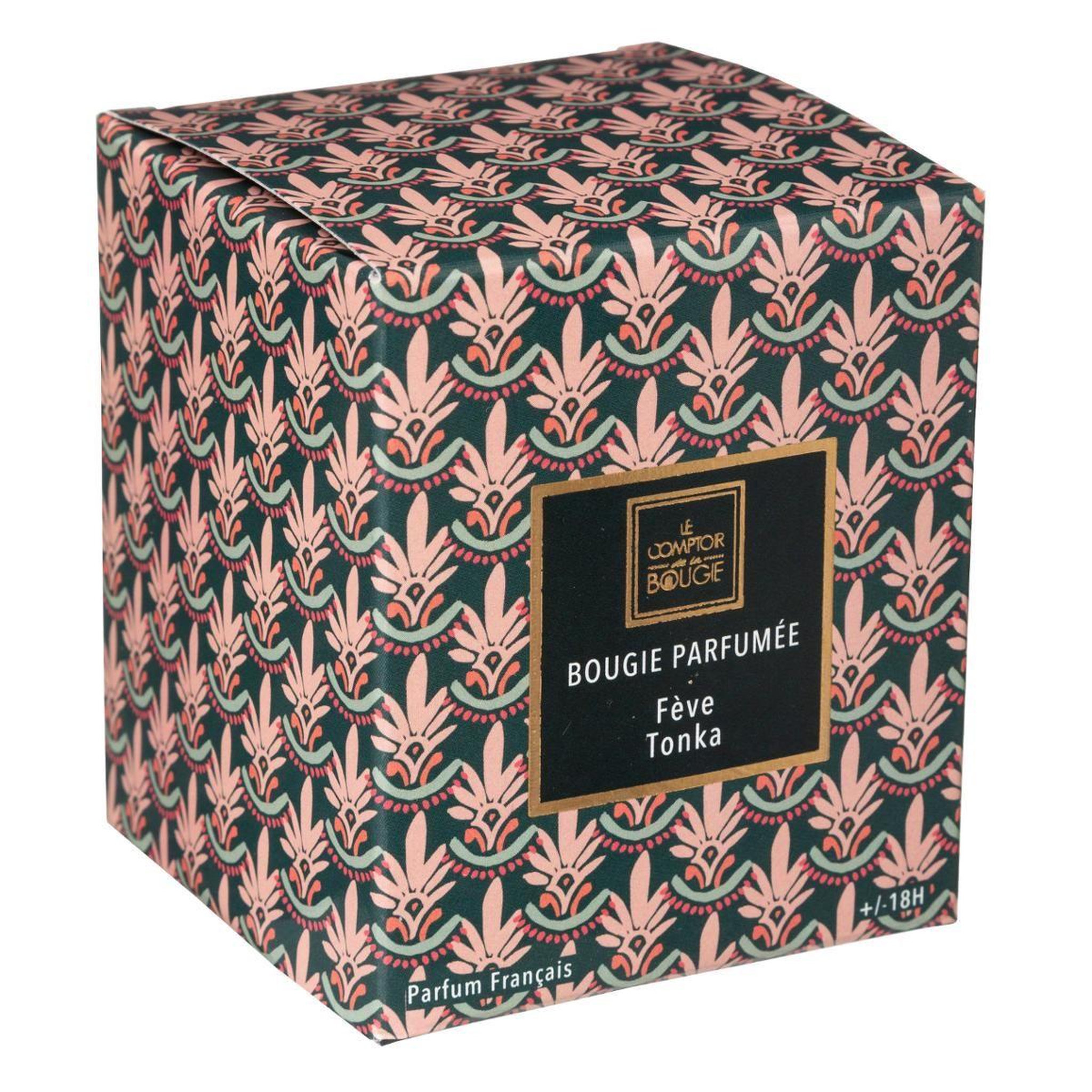 Voir la diapositive 2 : COMPTOIR DE LA BOUGIE Bougie parfumée en verre  neda  8cm tonka