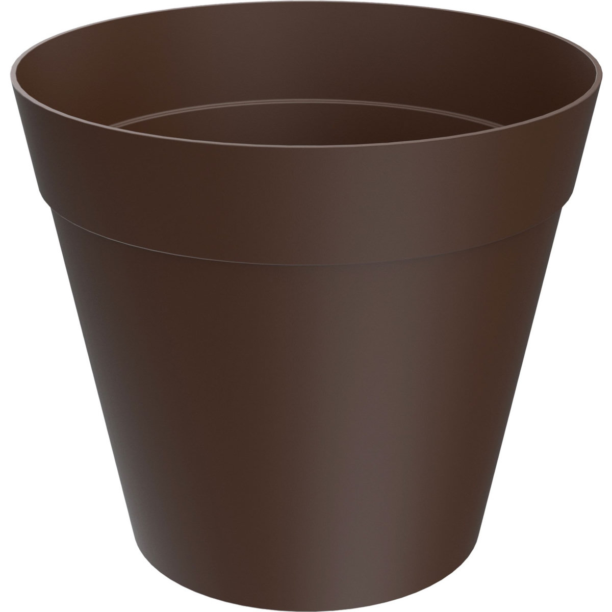 GARDENSTAR Pot horticole en plastique - 25cm - Terre d'Ombre