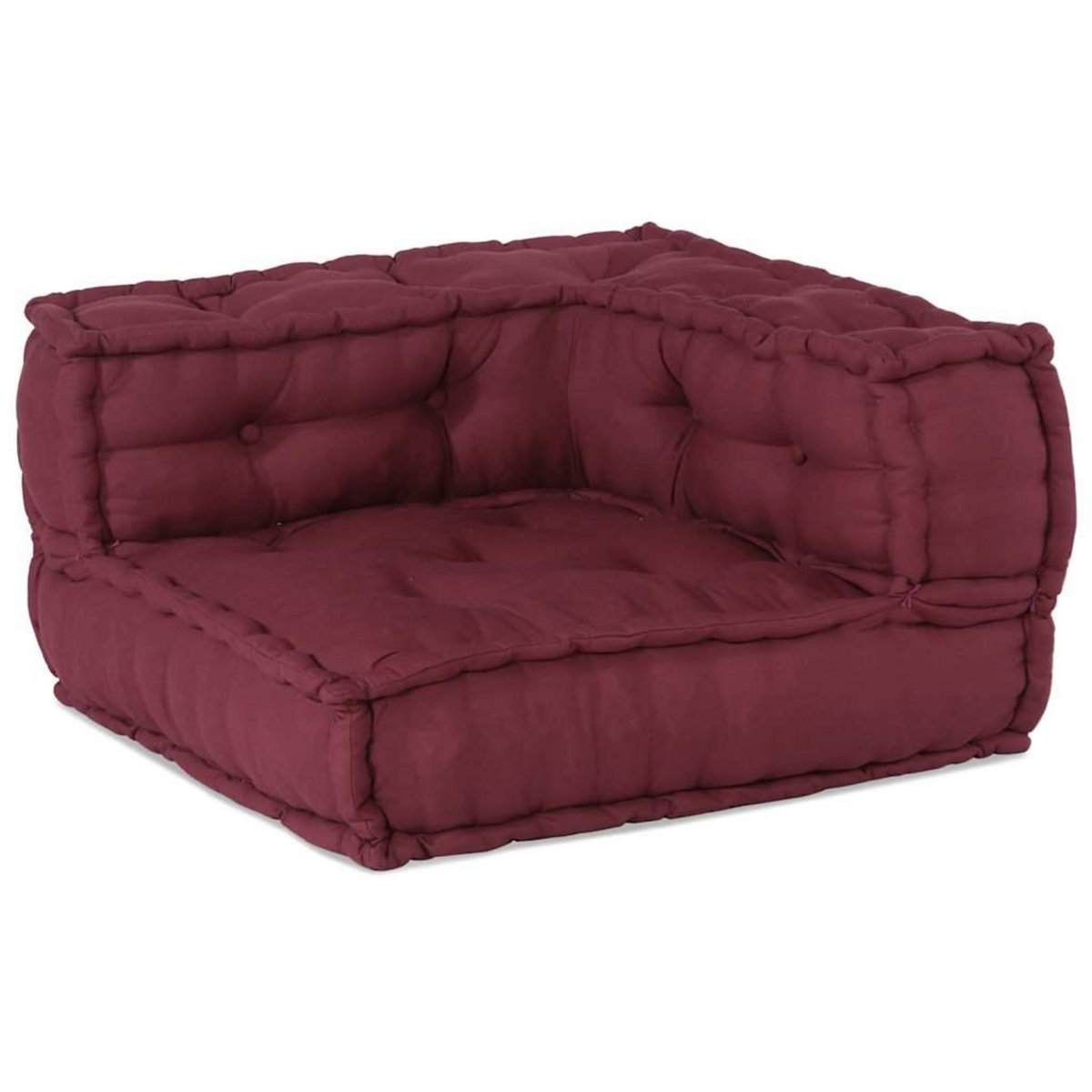 VIDAXL Pouf modulaire marron 140x70x36 tissu