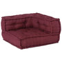 Voir la diapositive 3 : VIDAXL Pouf modulaire marron 140x70x36 tissu