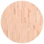 Voir la diapositive 2 : VIDAXL Dessus de table Ø80x2,5 cm rond bois massif de hetre