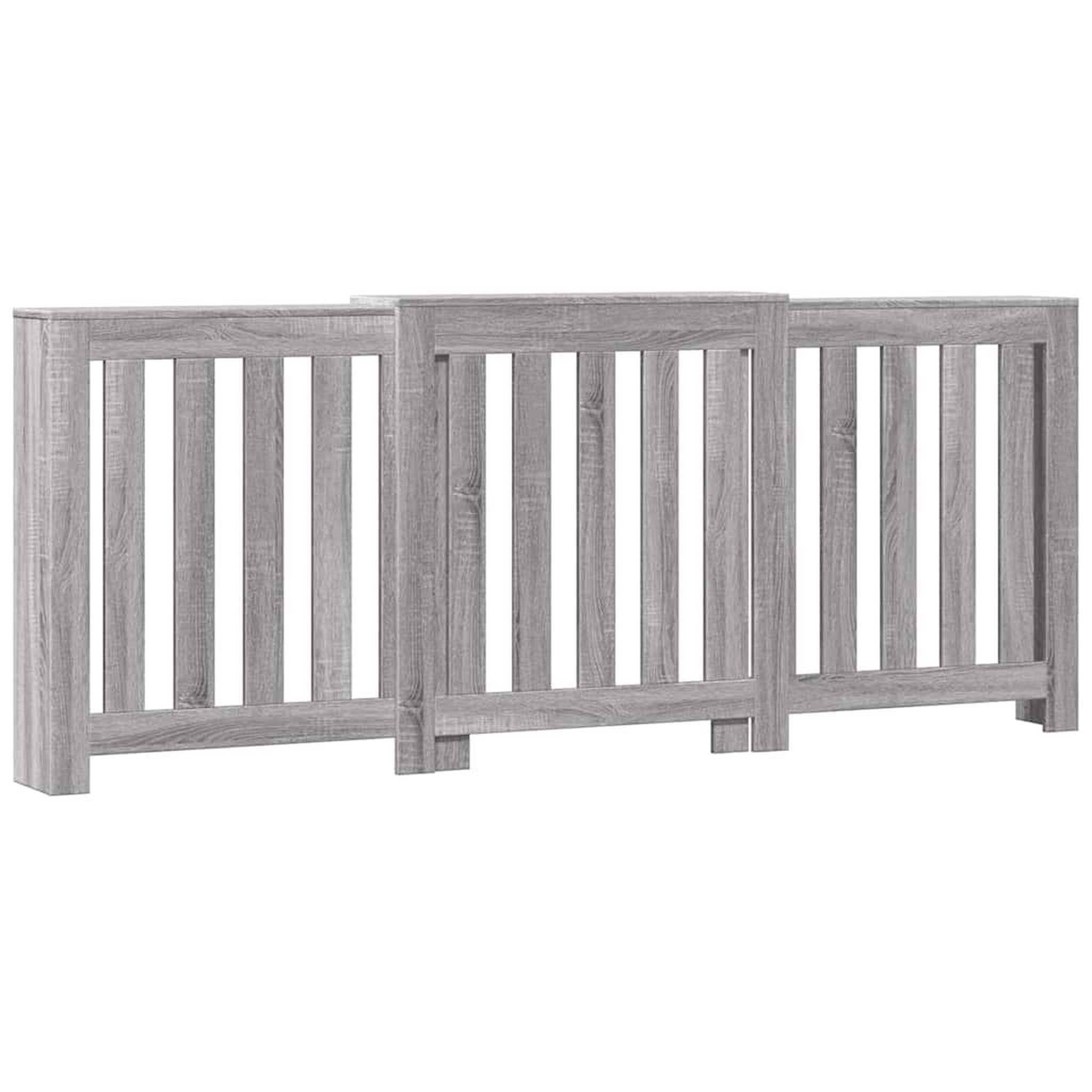Voir la diapositive 2 : VIDAXL Cache-radiateur sonoma gris 205x21,5x83,5 cm bois d'ingenierie
