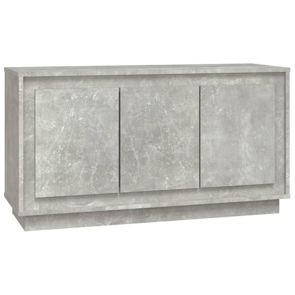 VIDAXL Buffet gris beton 102x35x55 cm bois d'ingenierie