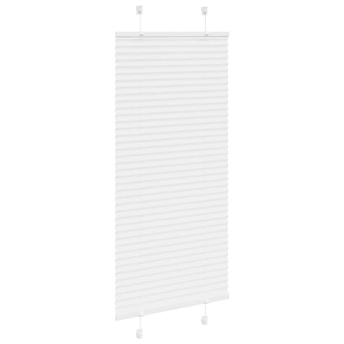 VIDAXL Store plisse blanc 65x100 cm largeur du tissu 64,4 cm polyester