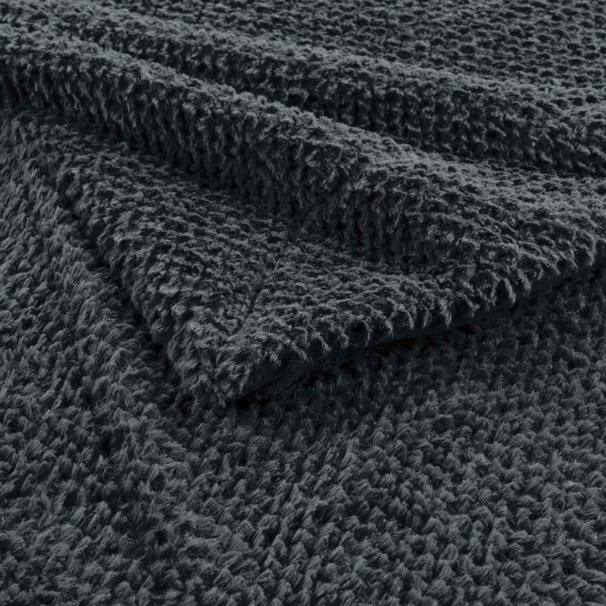 Voir la diapositive 3 : Douceur d'Intérieur Plaid imitation fourrure  icerberg  180x220cm anthracite
