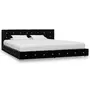 VIDAXL Cadre de lit Noir Velours 180 x 200 cm