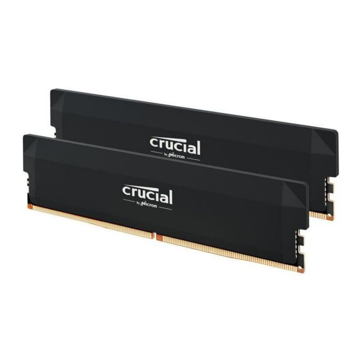 Crucial CRUCIAL Mémoire RAM DDR5 PRO - Overclocking Edition - Kit 64GB (2 x 32GO) - 6000 MT/s - CL40 - UDIMM - Noir
