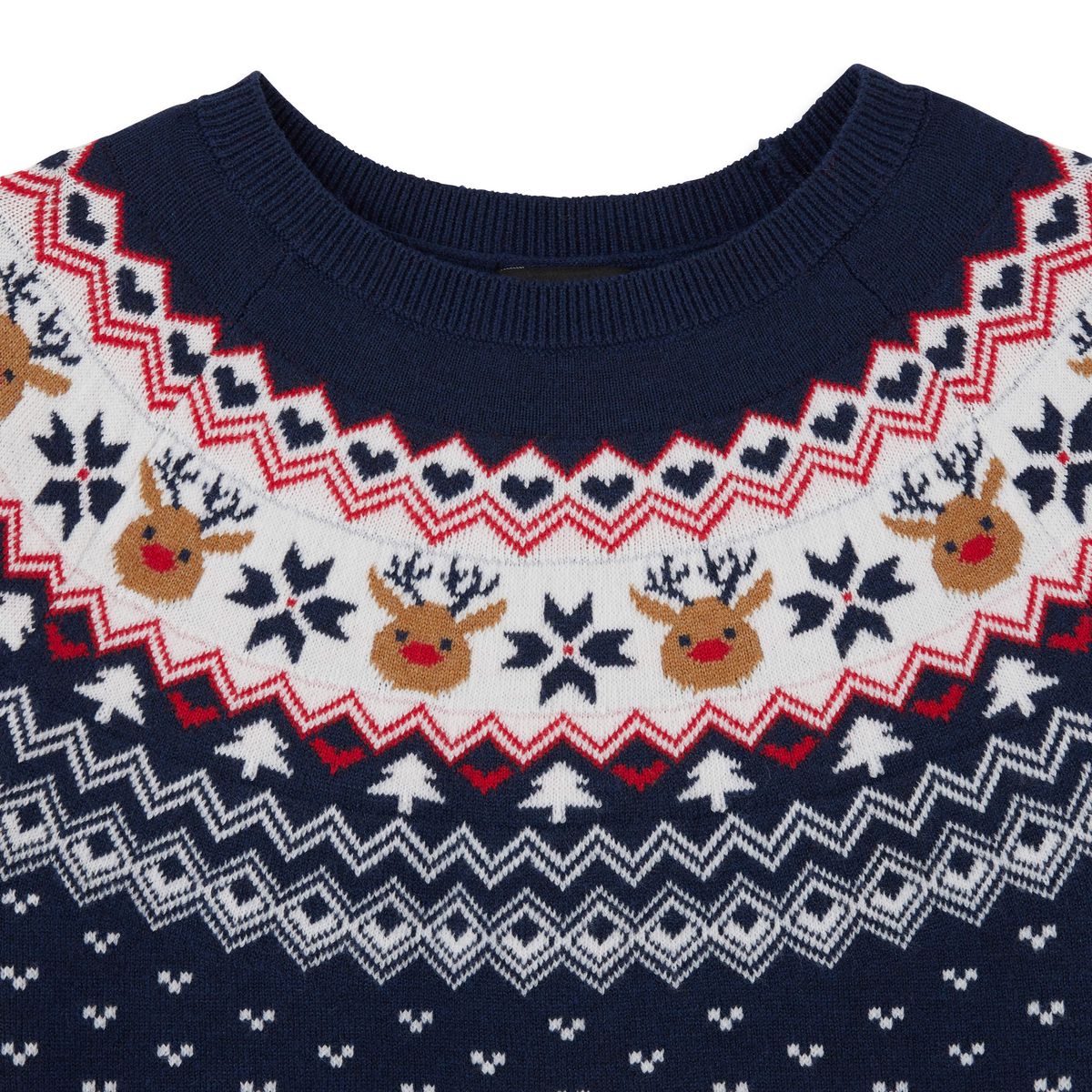 INEXTENSO Robe pull noël jacquard fille