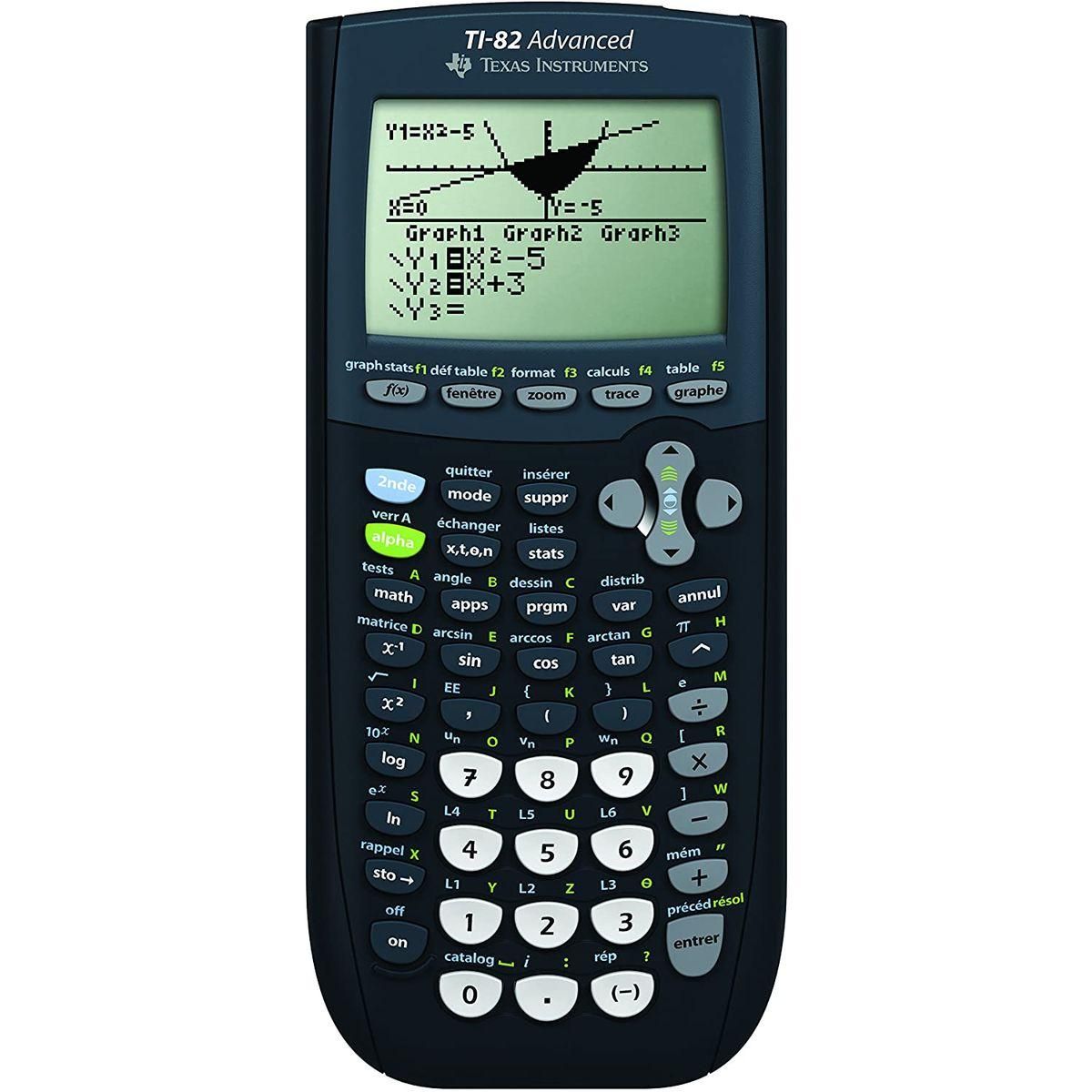 TEXAS Calculatrice graphique TI-82 Advanced