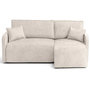 Voir la diapositive 1 : LISA DESIGN Apolline - canapé d'angle réversible 4 places convertible avec coffres en tissu moucheté