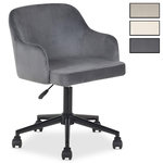 IDIMEX Chaise de bureau OLIVER en velours
