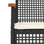 Voir la diapositive 5 : VIDAXL Ensemble a manger de jardin 4 pcs avec coussins noir