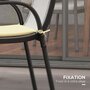 Voir la diapositive 6 : OUTSUNNY Lot de 6 coussins de chaises de jardin polyester beige